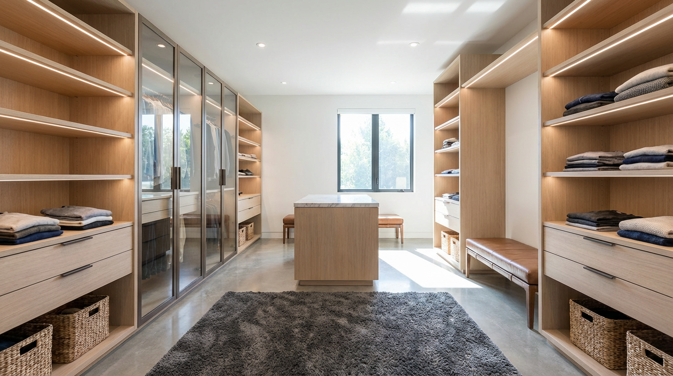 Гардеробная комната — система хранения одежды
